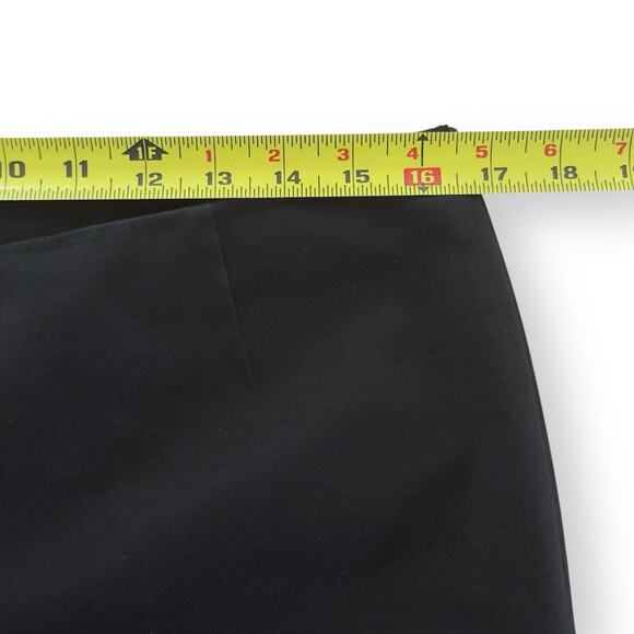 Lafayette 148 Chrystie Pants Black Cotton Twill Women’s Size 10 Stretch Side Zip - Picture 10 of 12